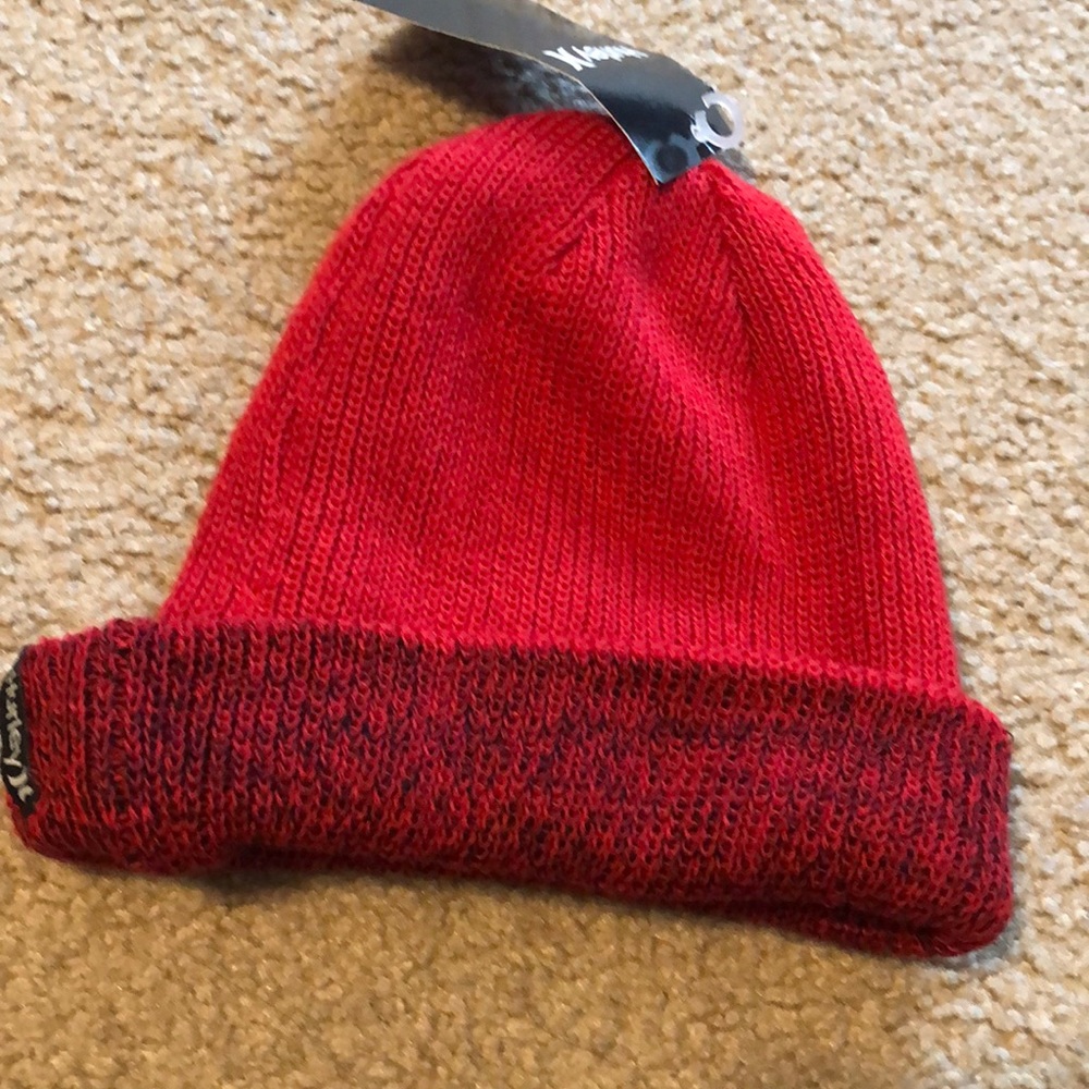 New Hurley beanie hat red ski cap